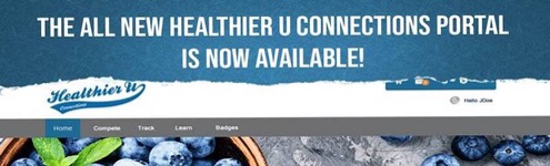 Banner image of Healthier U website